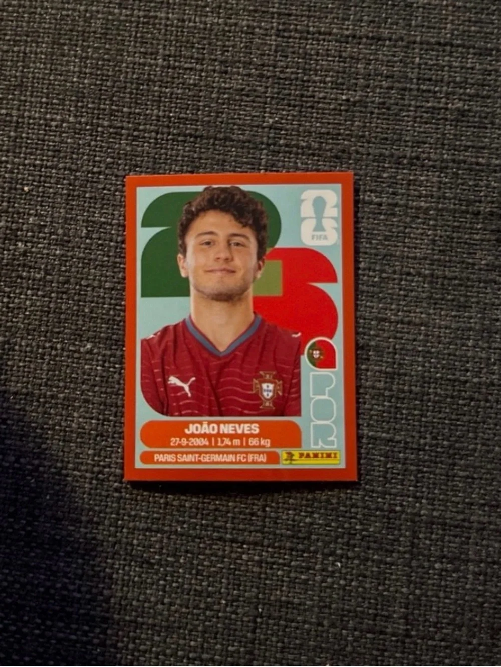 Panini Kids Trading Card - Red, Green, Blue